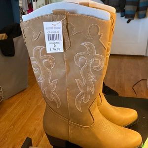 Cowboy boots. Never worn